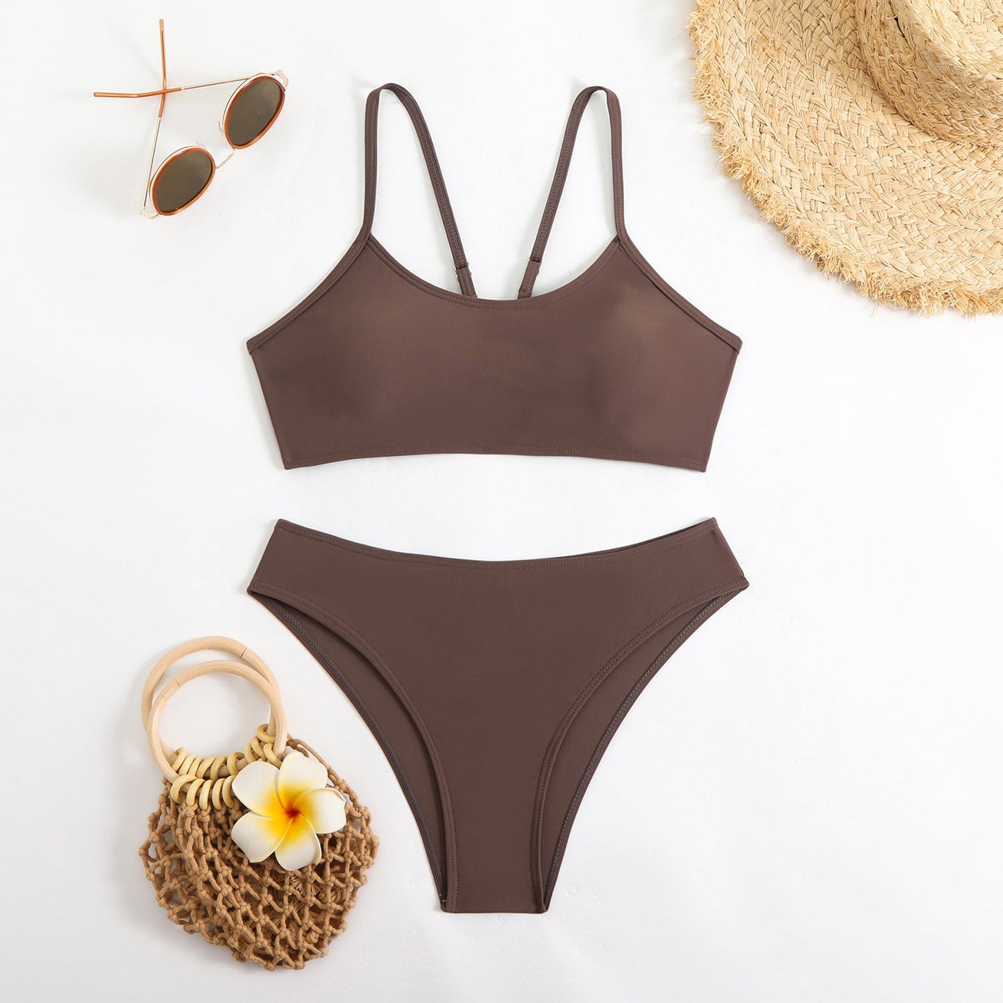 Ensemble bikini deux pièces taille haute pour femme de berg-feldt