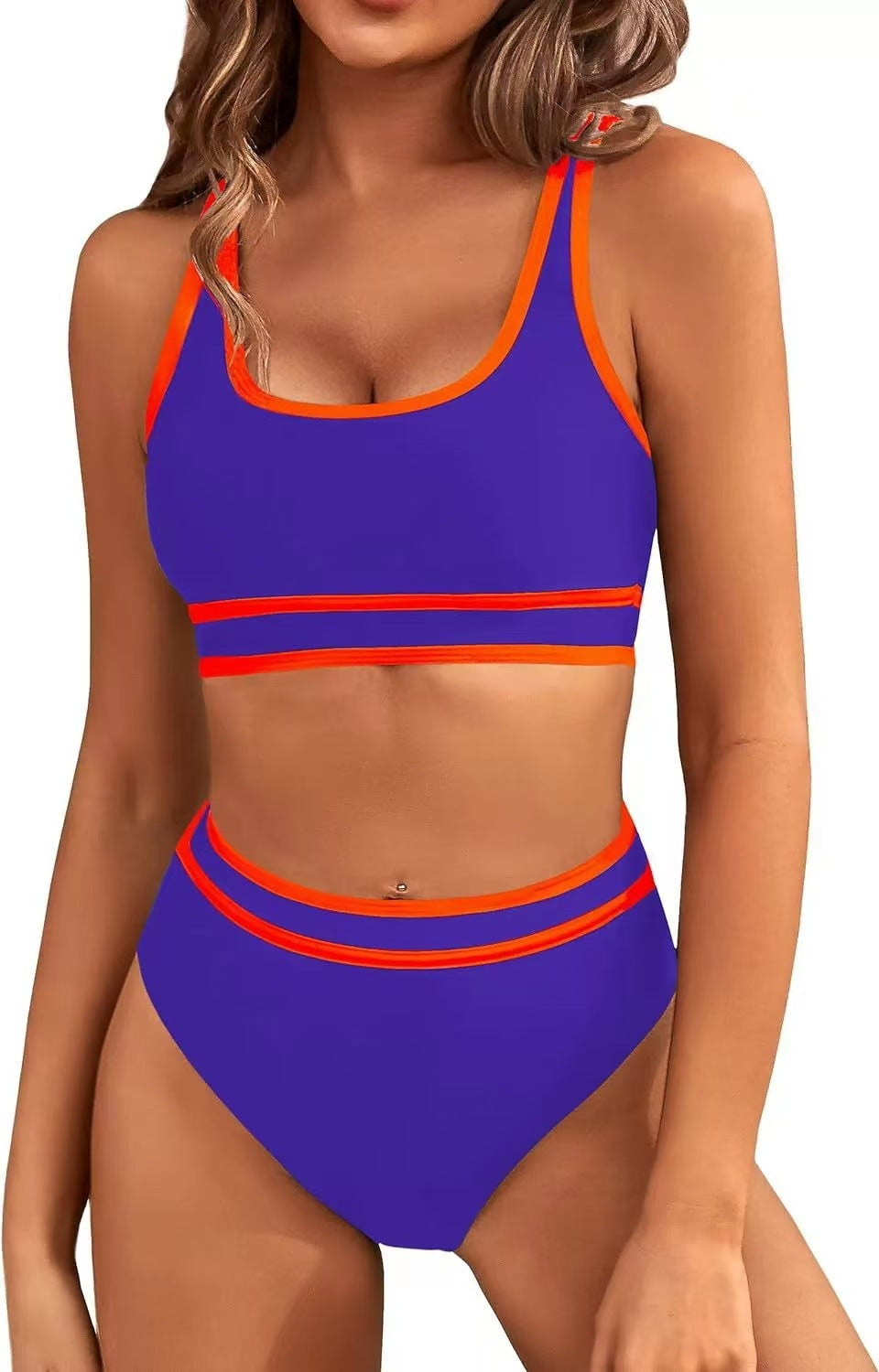 Sport-Bikini für Damen mit hohem Bund und farblichen Akzenten von berg-feldt