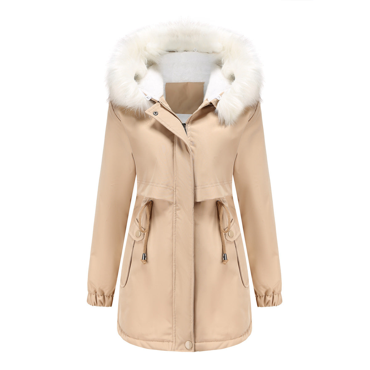 Veste d'hiver tendance pour femme avec col en fourrure amovible Berg-Feldt