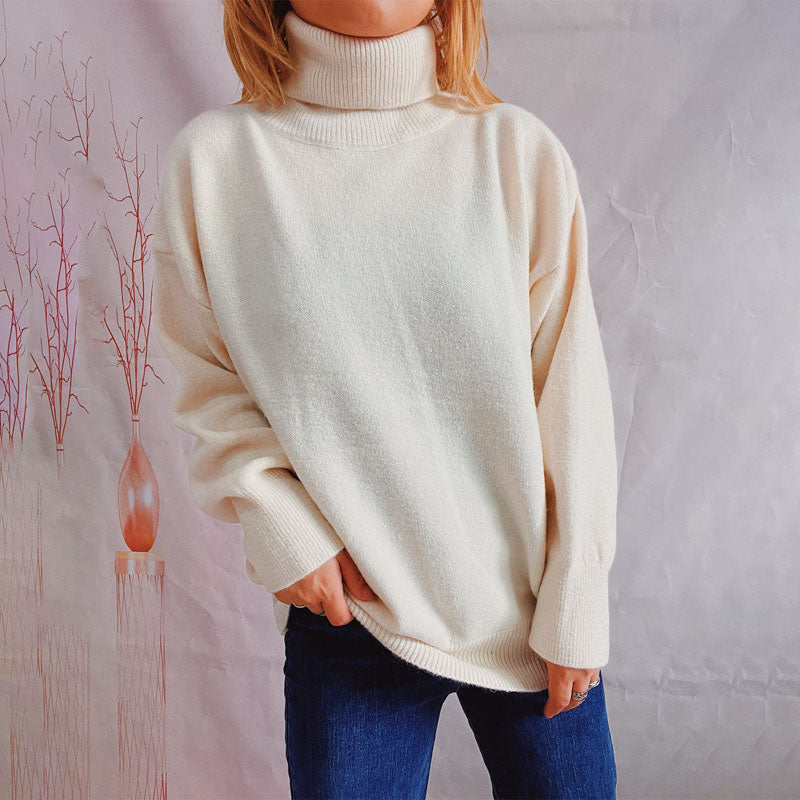 Berg-Feldt | Einfarbiger Warmer Strickpullover Für Alltag