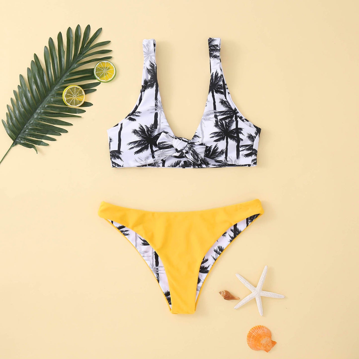 Haut de bikini tendance pour femme avec nœud et taille haute de berg-feldt