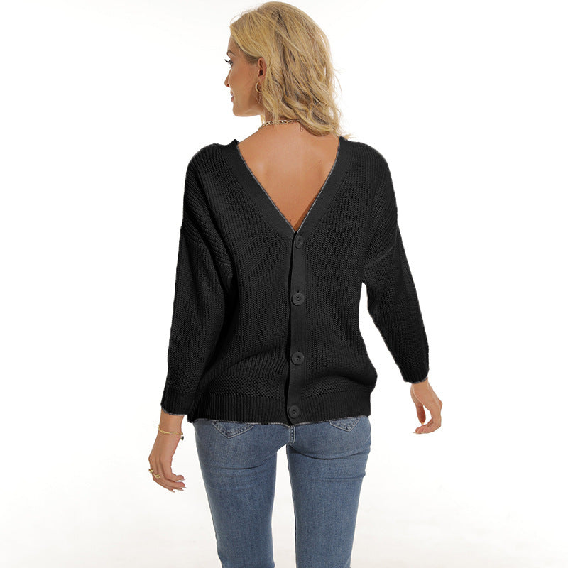 Cardigan femme col V profond et patte de boutonnage Berg-Feldt