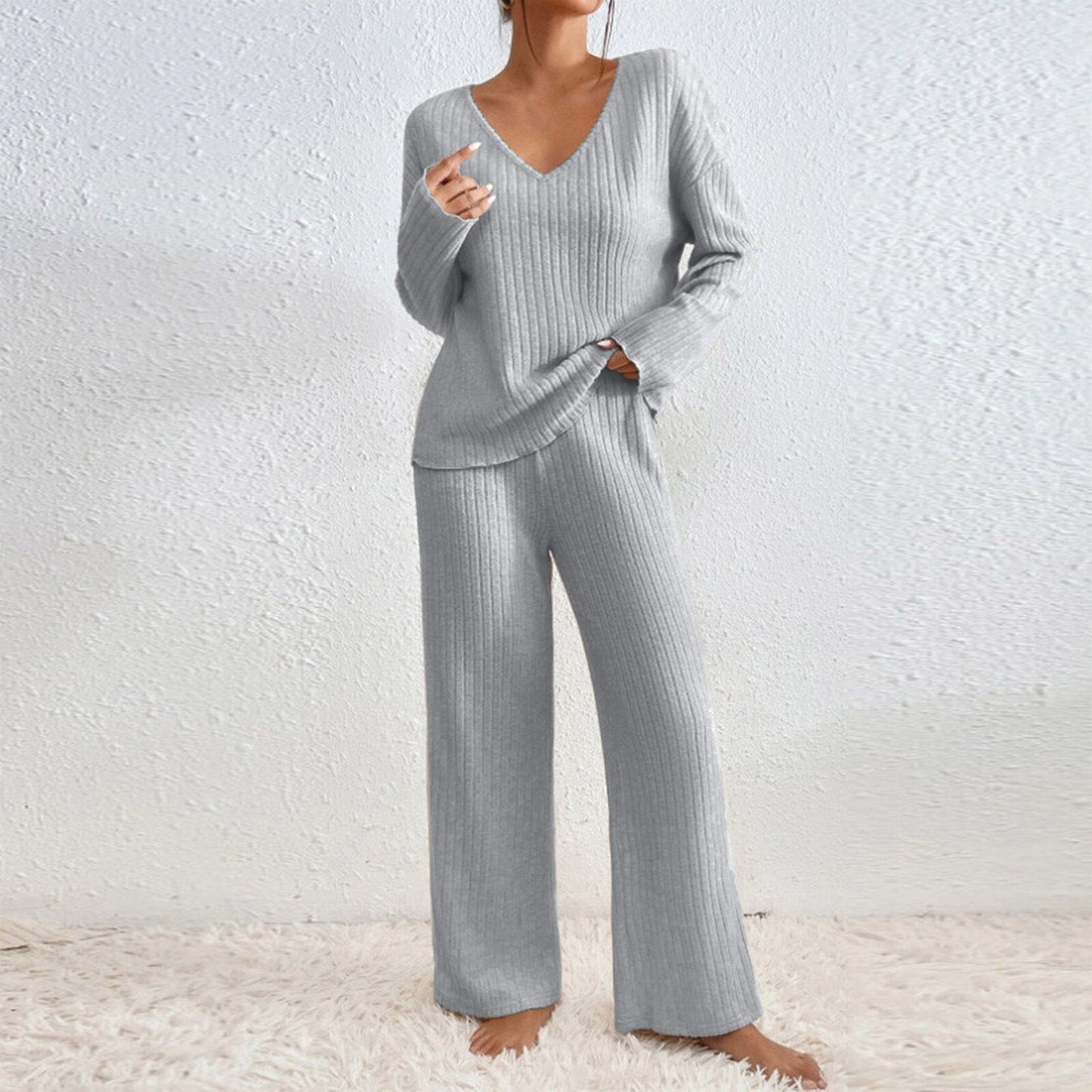 Ensemble de salon tricoté décontracté pour femme Berg-Feldt
