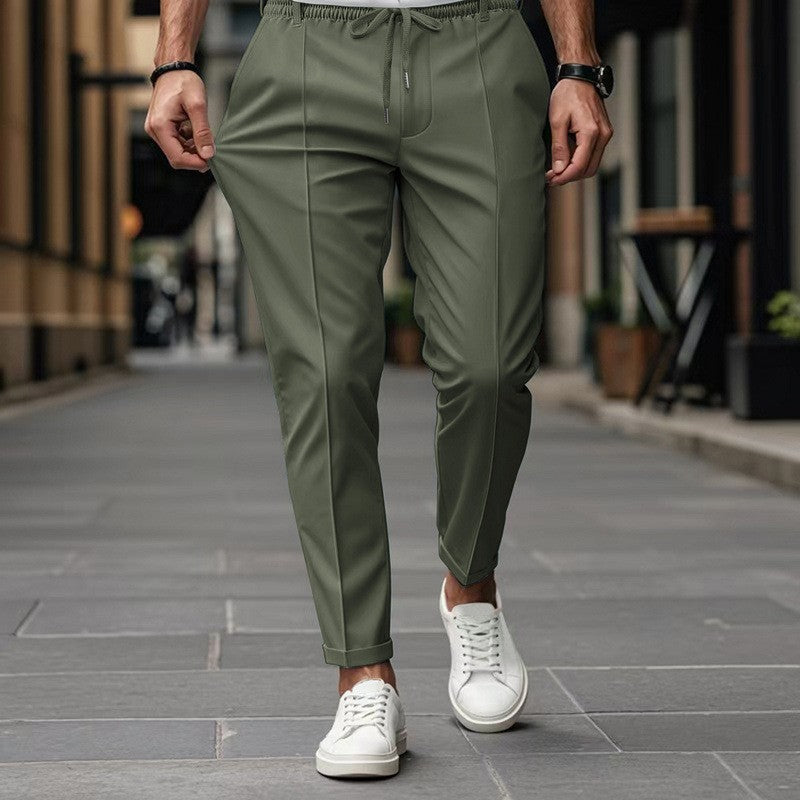 Pantalon de jogging slim-fit homme à taille élastique et poches latérales pratiques Berg-Feldt