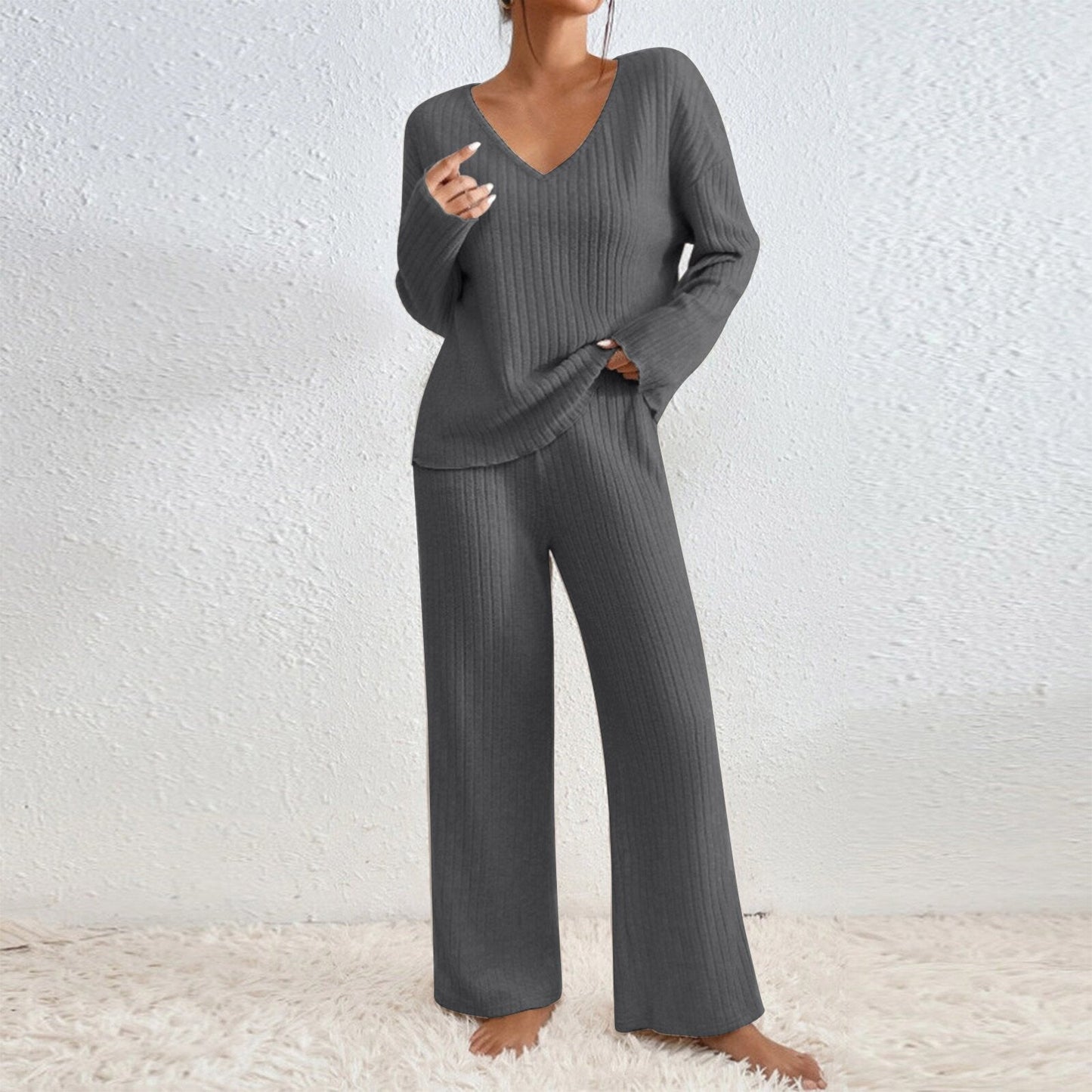 Ensemble de salon tricoté décontracté pour femme Berg-Feldt