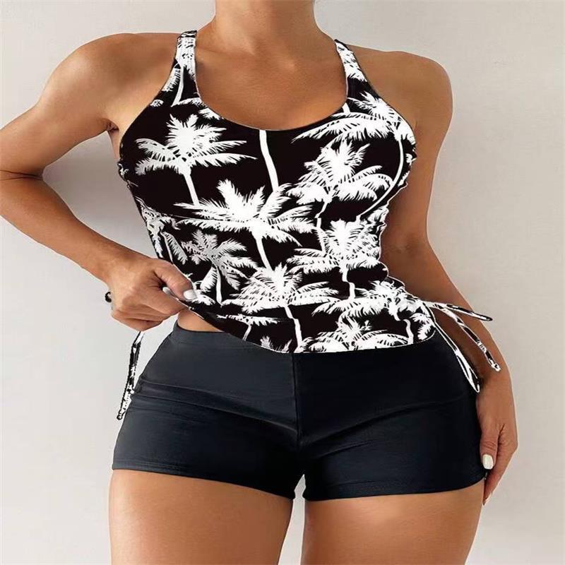 Sportlicher Tankini-Set für Damen mit verstellbaren Seitenschnüren von berg-feldt