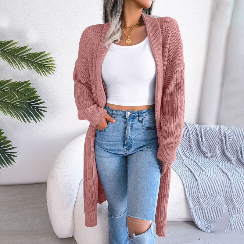 Berg-Feldt | Einfarbige Strickjacke für Elegante Outfits