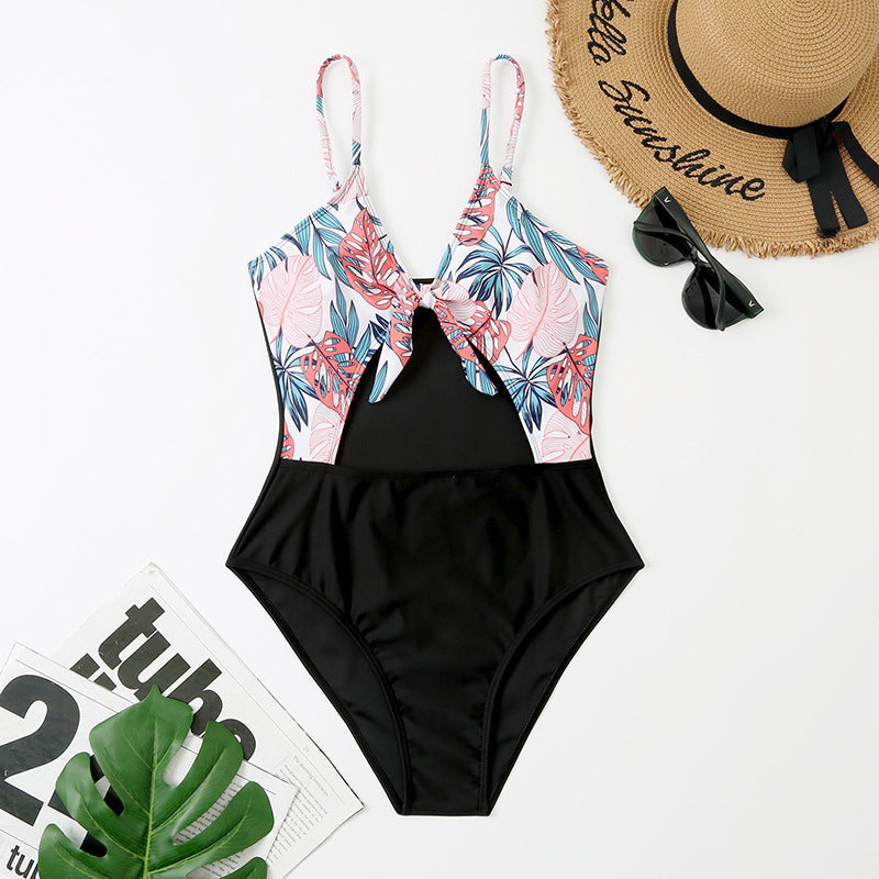Maillot de bain noué fleuri devant Berg-feldt pour femme