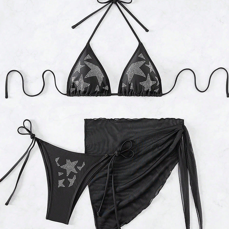 Ensemble de bikini pour femme au look fruité avec paréo chic de berg-feldt