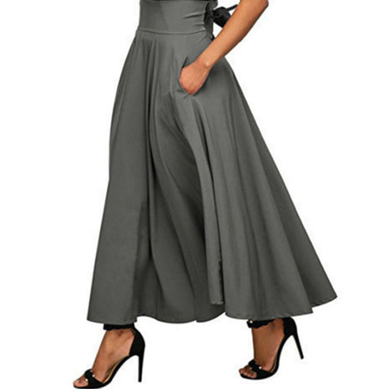 Elegante Damen-Maxirockhose mit hoher Taille und Seitentaschen von berg-feldt
