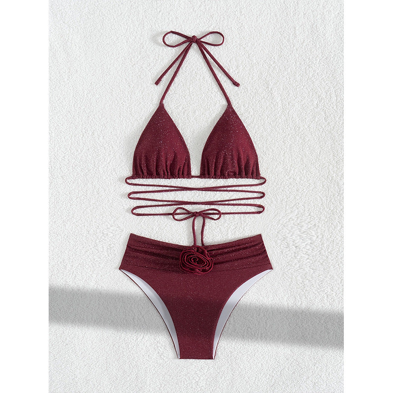 Haut de bikini dos-nu pailleté pour femme berg-feldt
