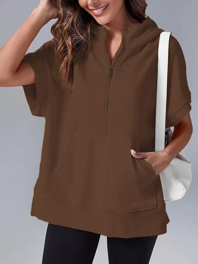 Women's Lightweight Half-Zip Hoodie with Pockets Berg-Feldt