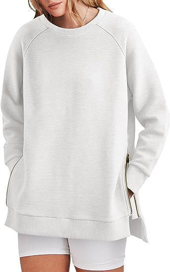 Sweat-shirt tendance pour femmes avec fermetures éclair latérales Berg-Feldt