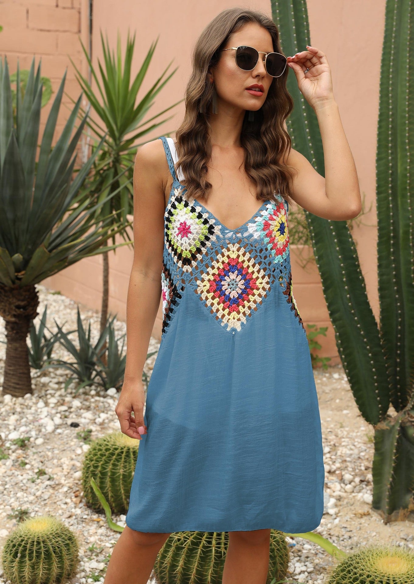 Robe à empiècements au crochet esprit bohème-chic par berg-feldt