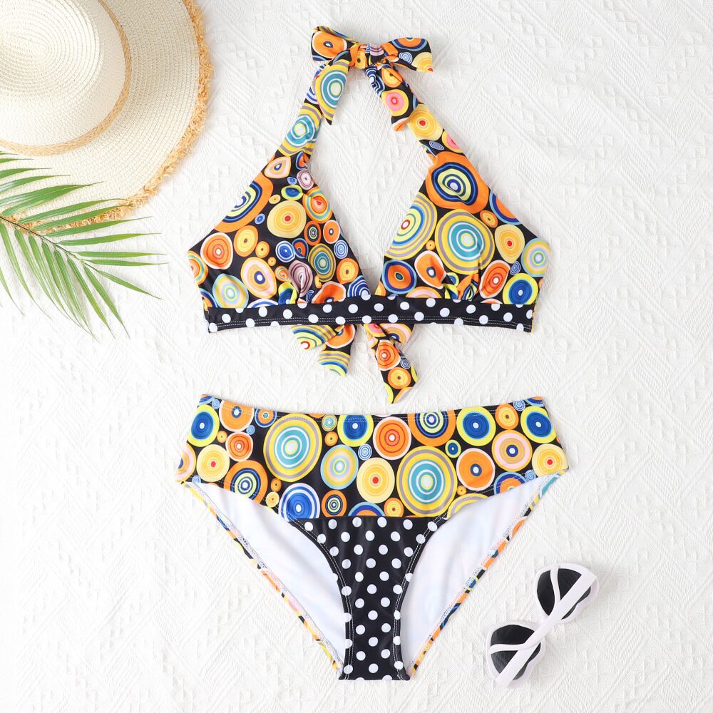 Ensemble bikini dos nu et à motifs de berg-feldt pour femme