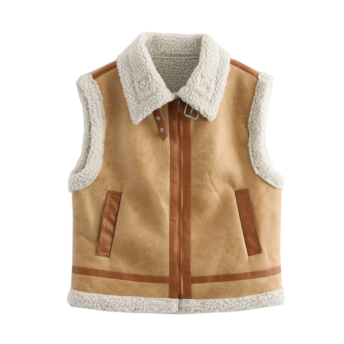 Women's Faux Fur Collar Vest berg-feldt