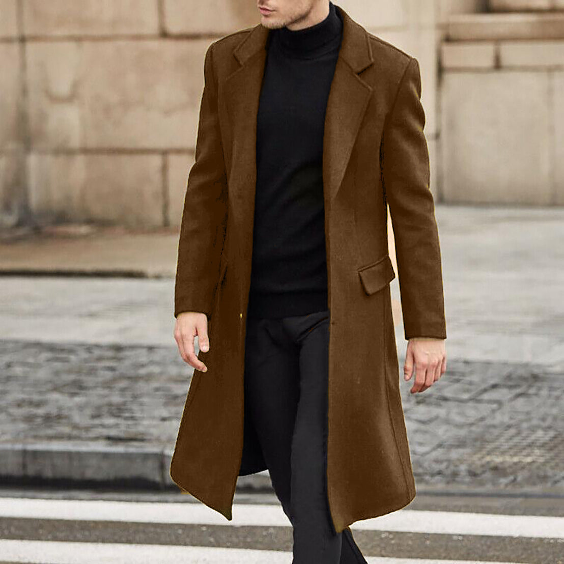 Manteau élégant pour homme, coupe classique, col montant Berg-Feldt