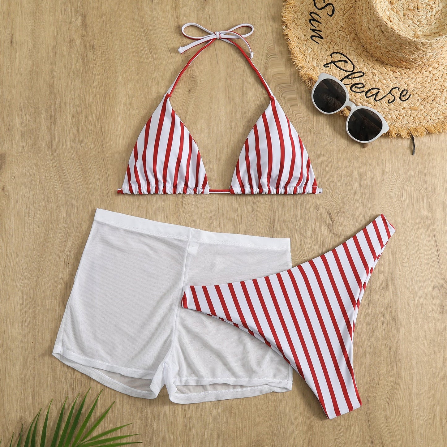 Ensemble de bikini triangle Berg-Feldt pour femme avec culotte