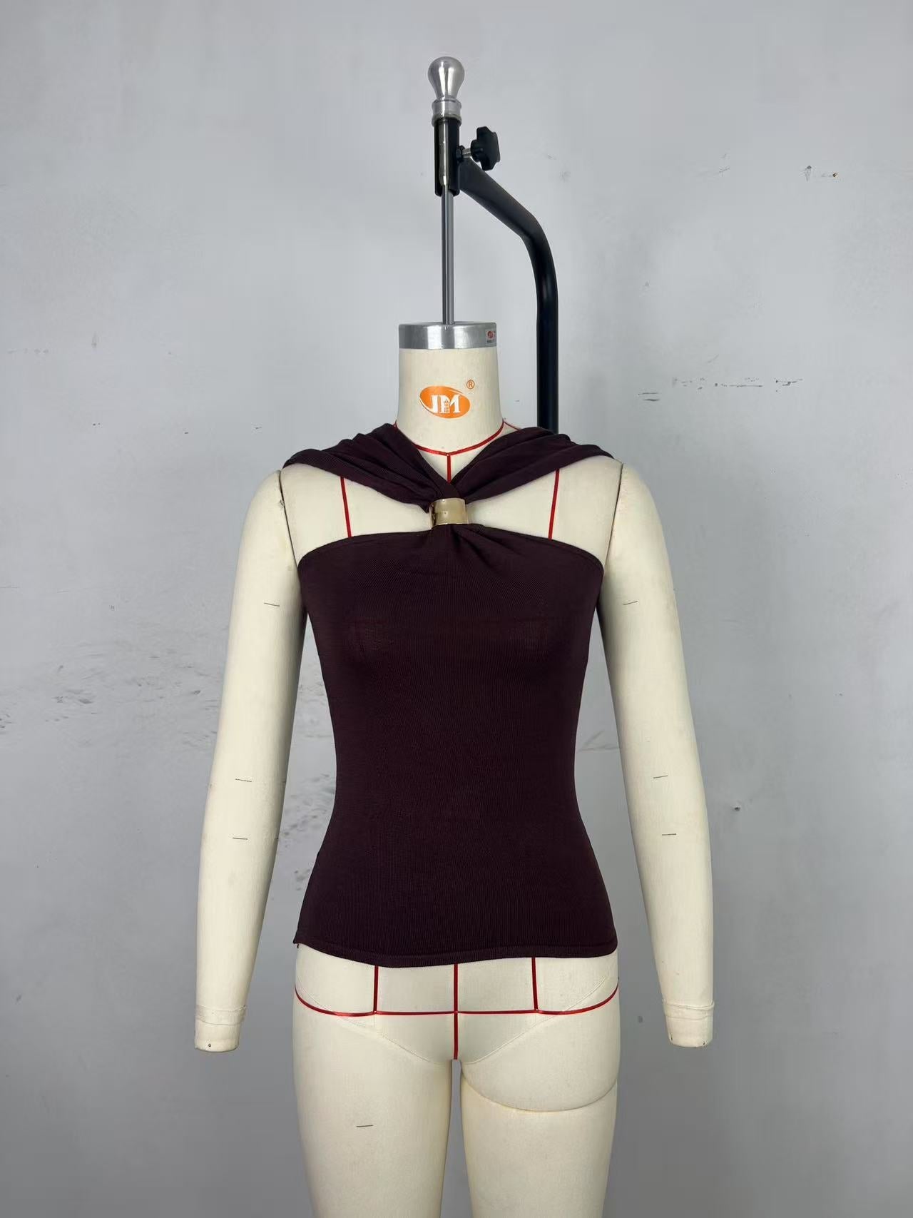 Berg-Feldt Body en maille à capuche pour femme