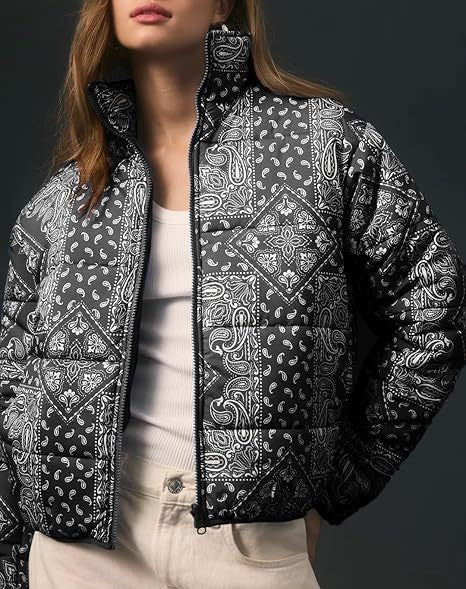 Veste matelassée à motifs cachemire pour femme Berg-Feldt