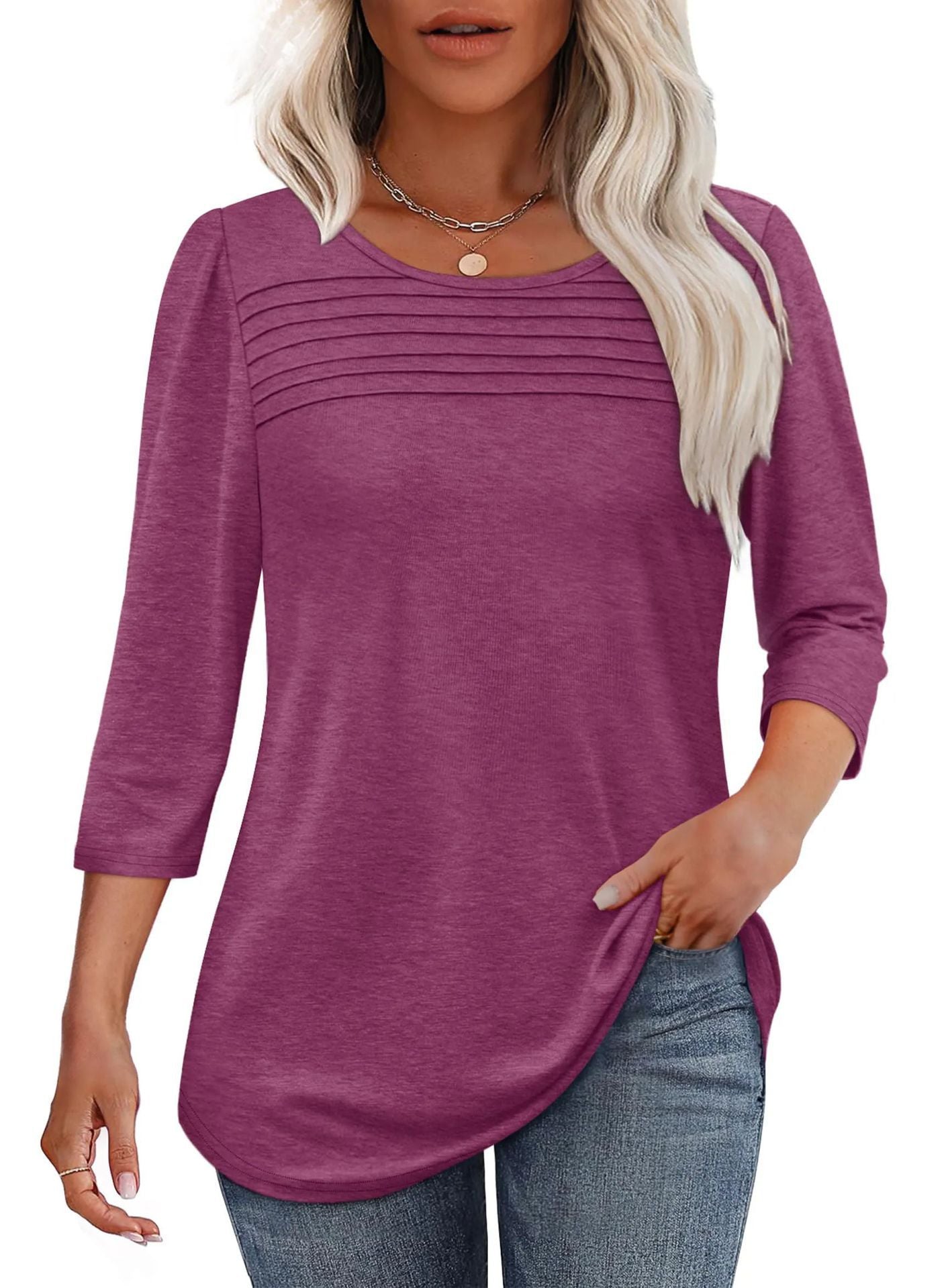 Langarmshirt für Damen mit dekorativen Pins von berg-feldt