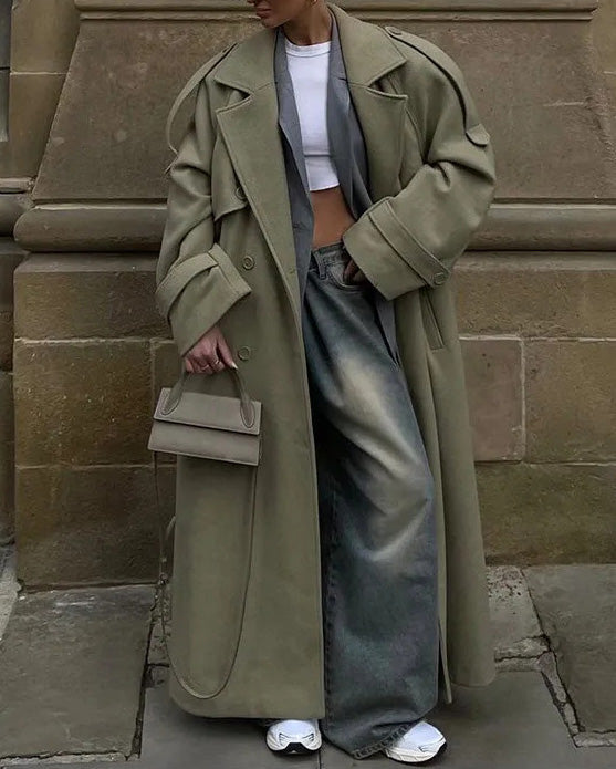 Berg-Feldt | Fjord Langer Wolltrenchcoat