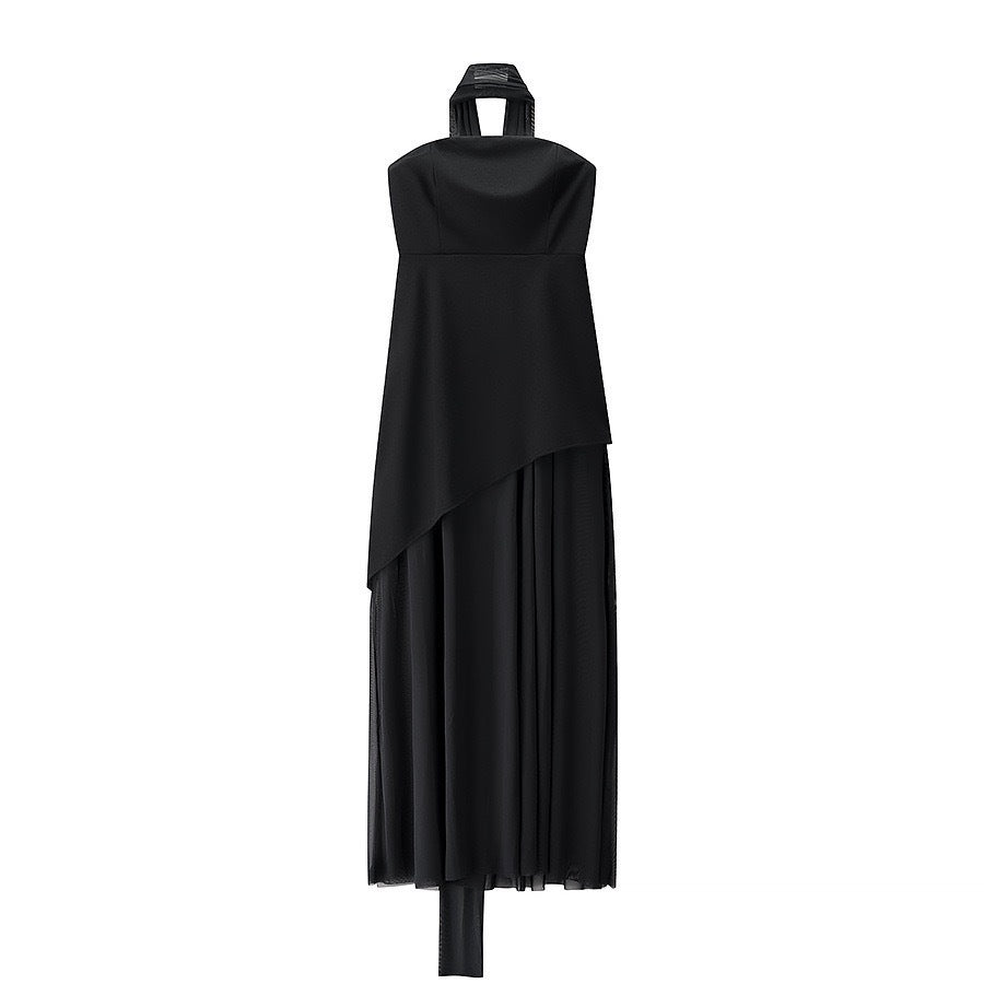 Women's Halter Neck Layered Maxi Dress berg-feldt