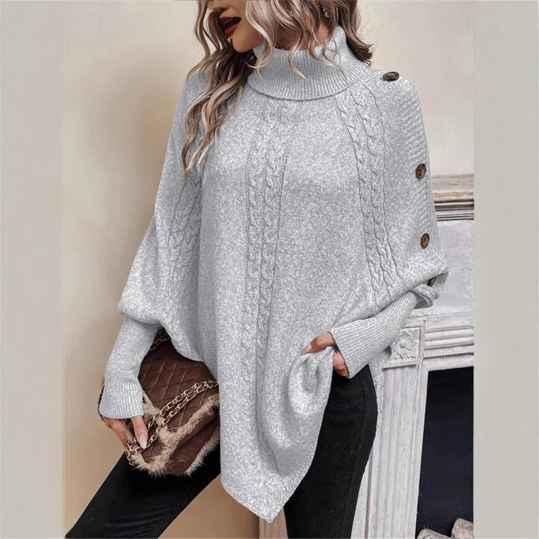 Damen élégant pull en maille à col roulé avec détails tendance Berg-Feldt