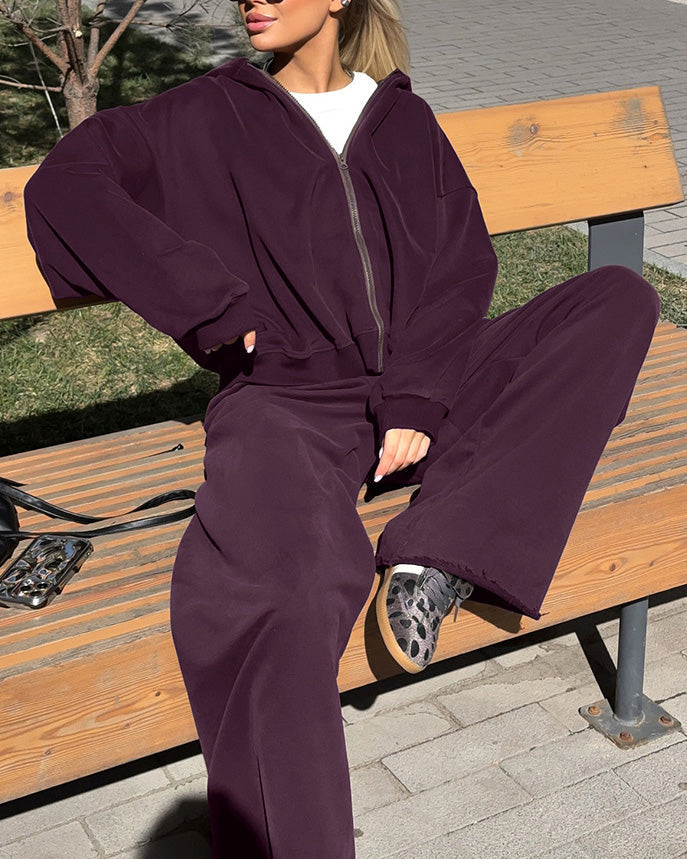 Berg-Feldt | Lane Kapuzenpullover und Lockere Sweatpants Zweiteiler Satz