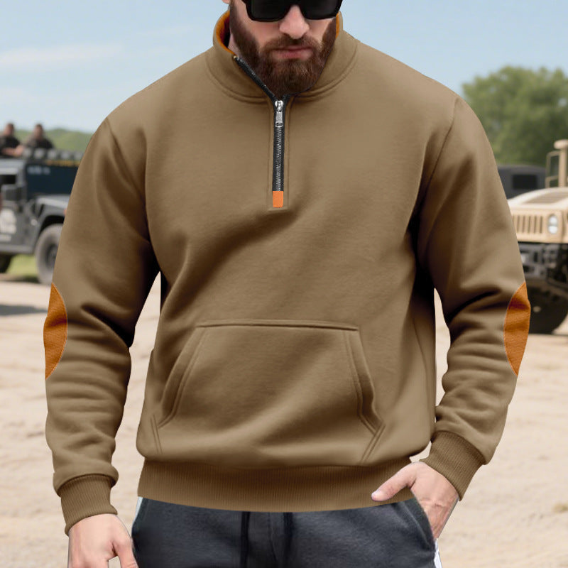 Hoodie homme avec col montant tendance et détails contrastants Berg-Feldt