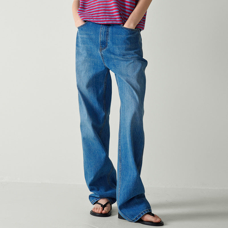 Jeans femme rétro, coupe ample, taille haute de berg-feldt