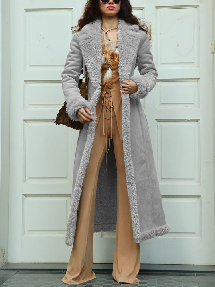 Manteau long en fourrure pour femme avec doublure de luxe Berg-Feldt