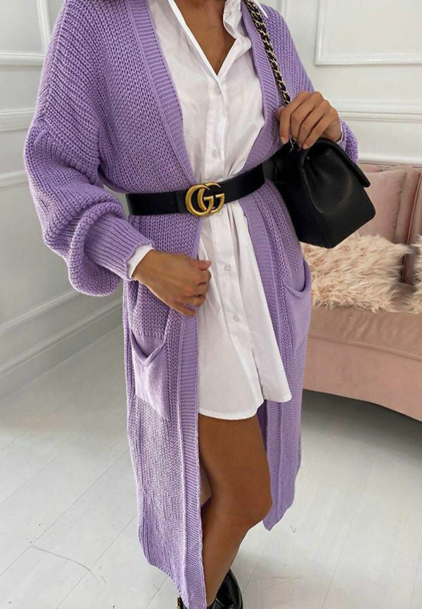 Cardigan long femme avec grandes poches Berg-Feldt