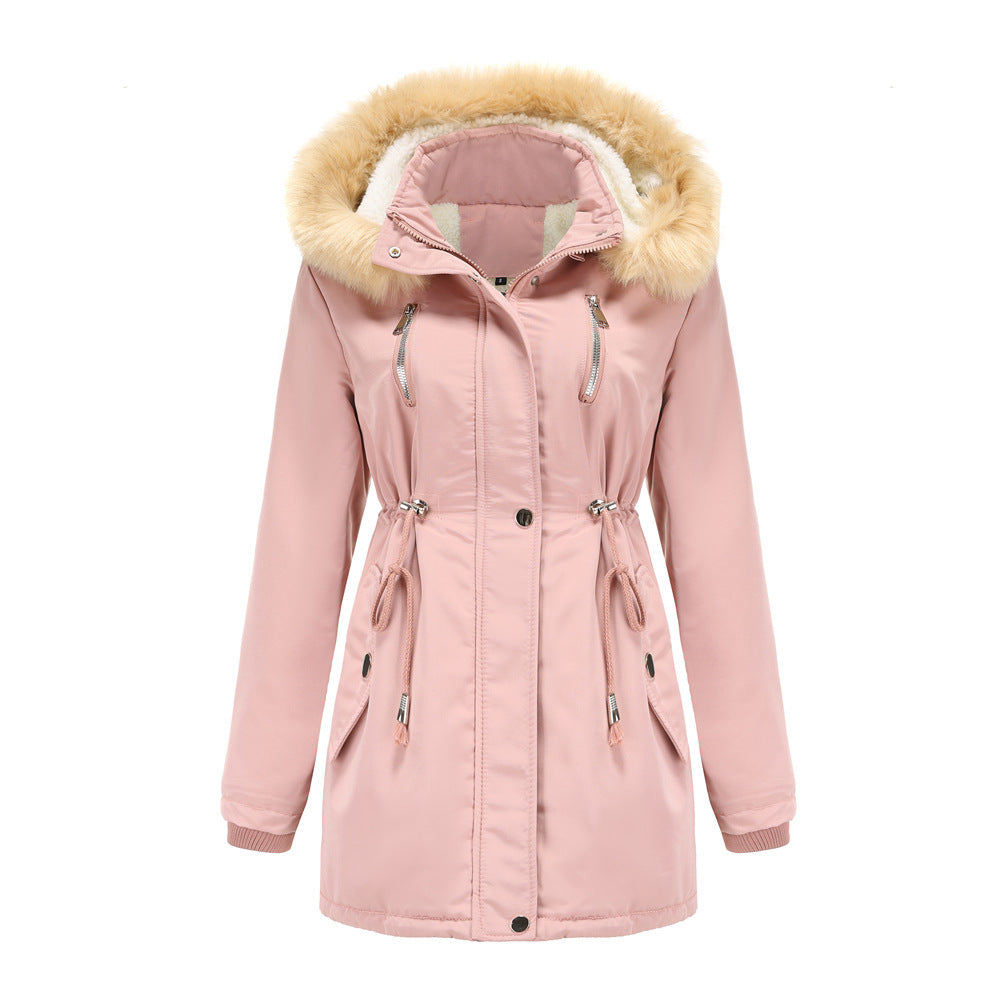 Veste d'hiver isolée pour femme avec col amovible en fausse fourrure Berg-Feldt