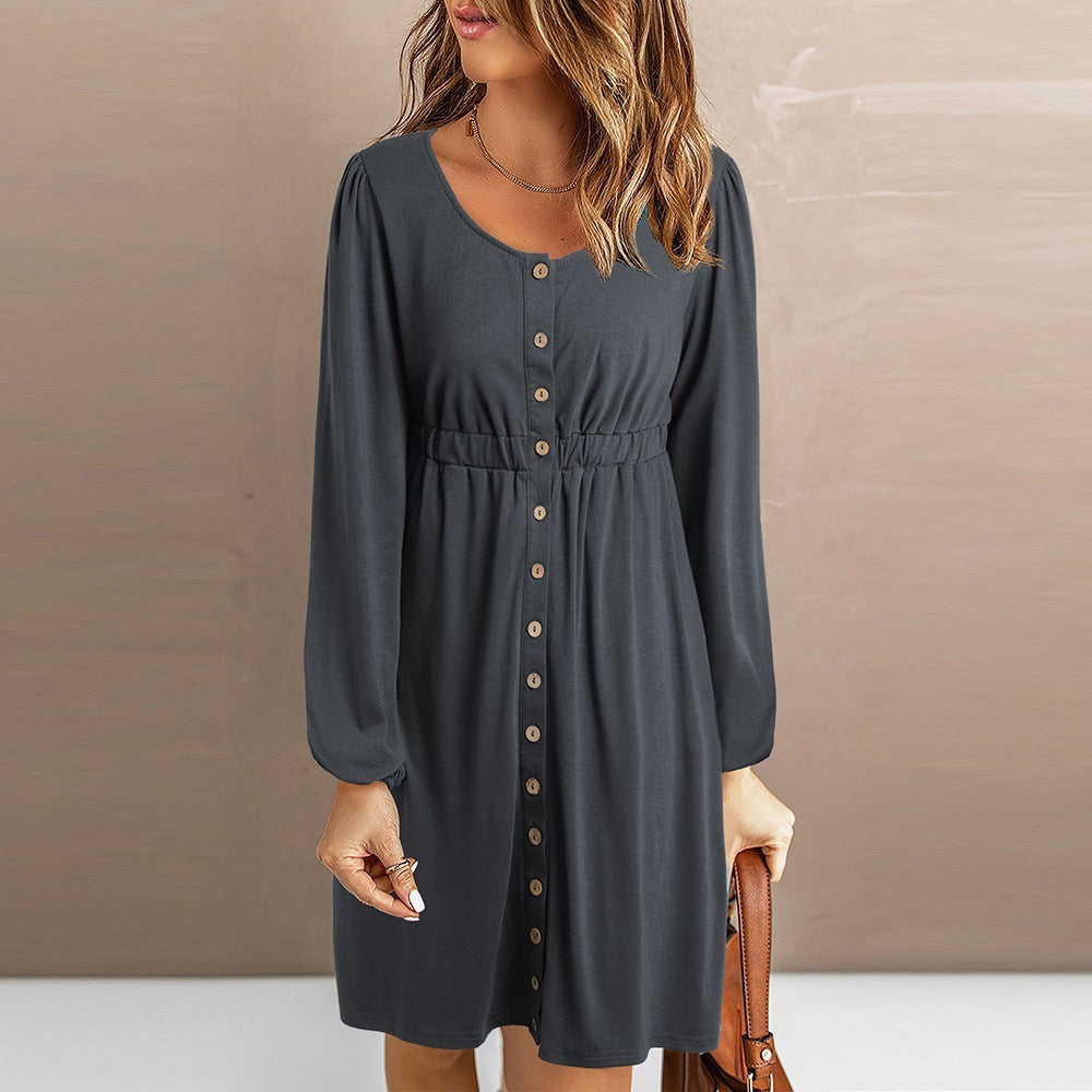Robe chemisier évasée Berg-Feldt pour femme avec élastique