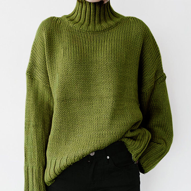 Women's chunky knit jumper with a high collar and a casual cut Berg-Feldt