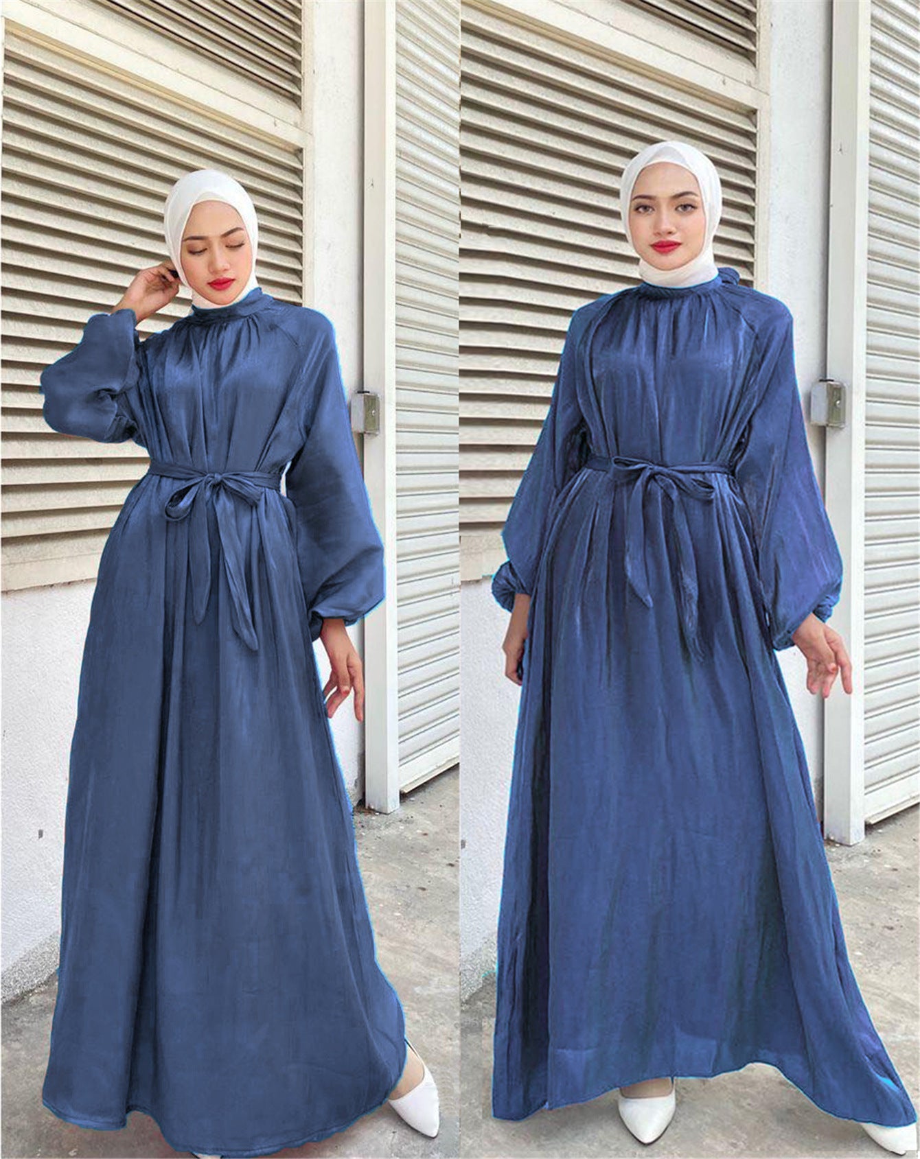 Robe élégante à manches longues avec ceinture pour femme Berg-Feldt