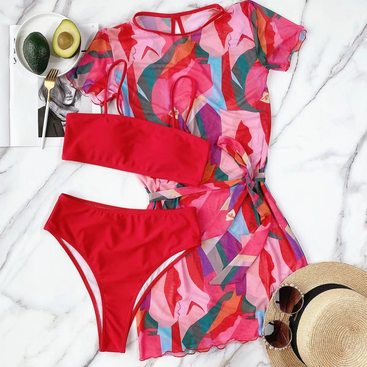 Maillot de bain bicolore pour femme de berg-feldt