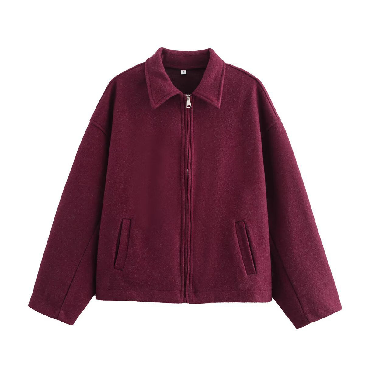 Veste courte tendance pour femmes avec col large et matériaux doux Berg-Feldt