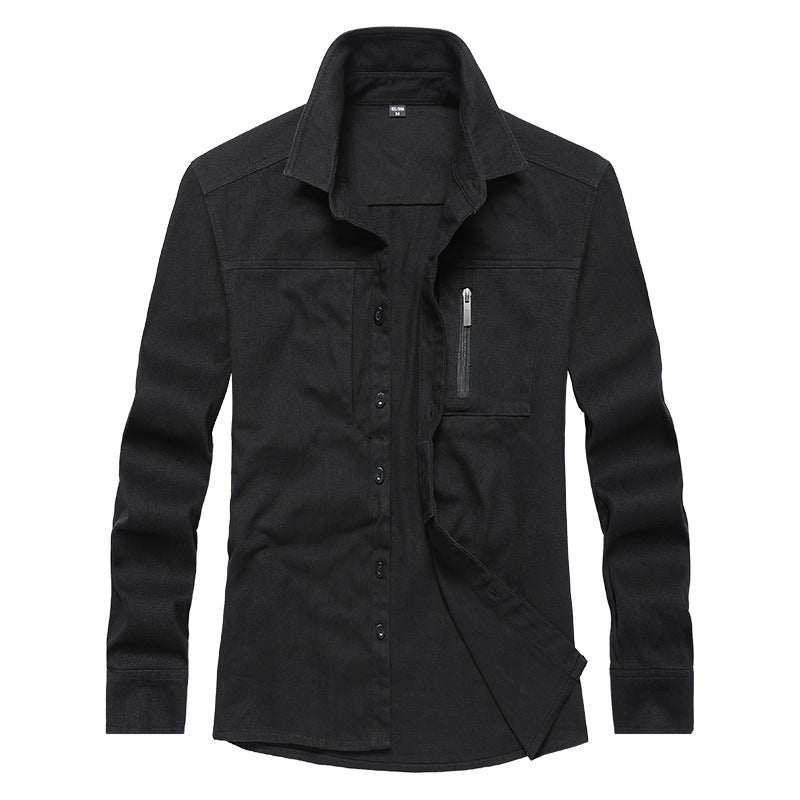 Herren Langarmshirt mit praktischen Taschen und modernem Schnitt Berg-Feldt