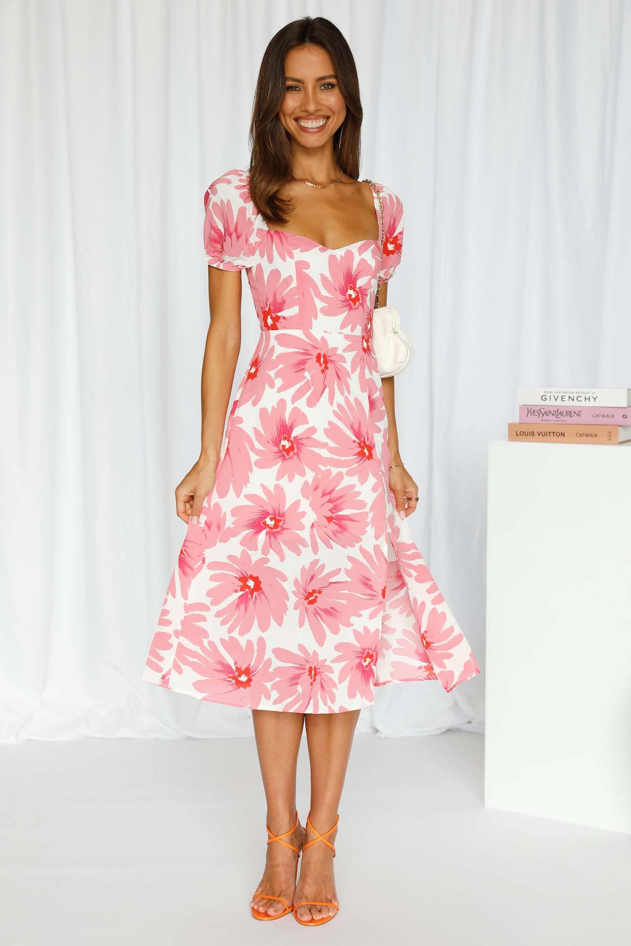 Robe midi moulante Berg-feldt à imprimé floral