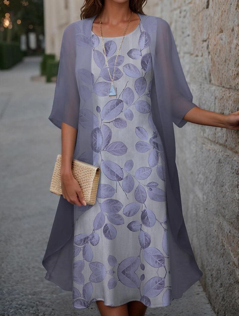 Robe décontractée élégante pour femme à coupe asymétrique et motif floral de berg-feldt