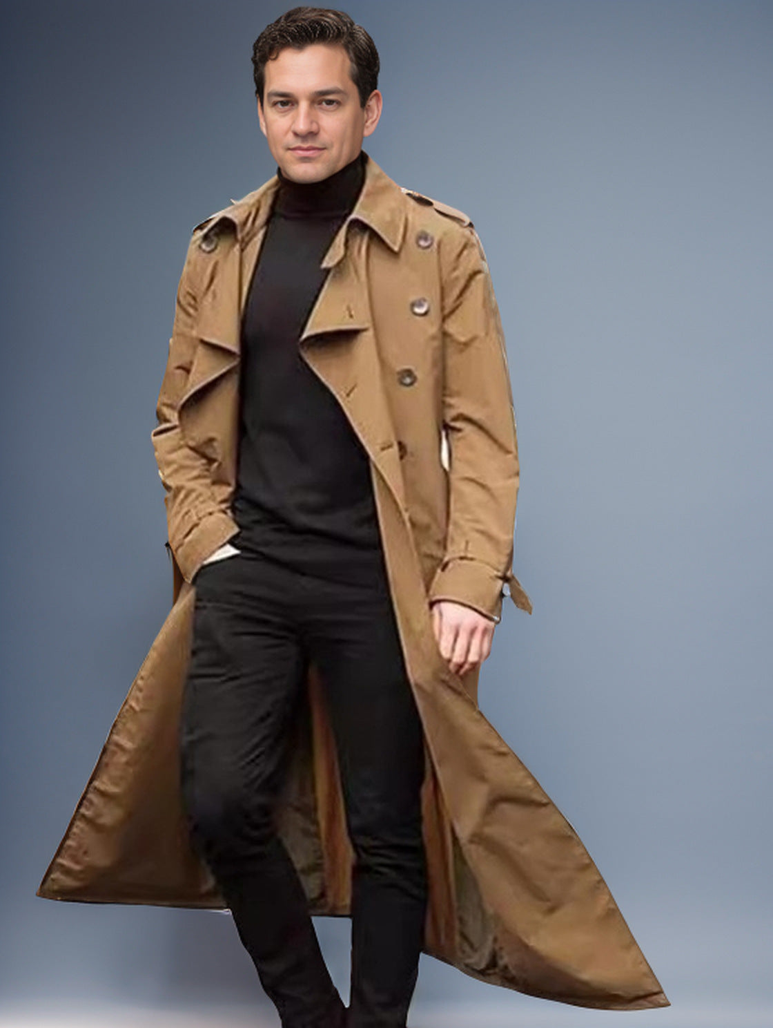 Trench-coat long pour homme Berg-Feldt