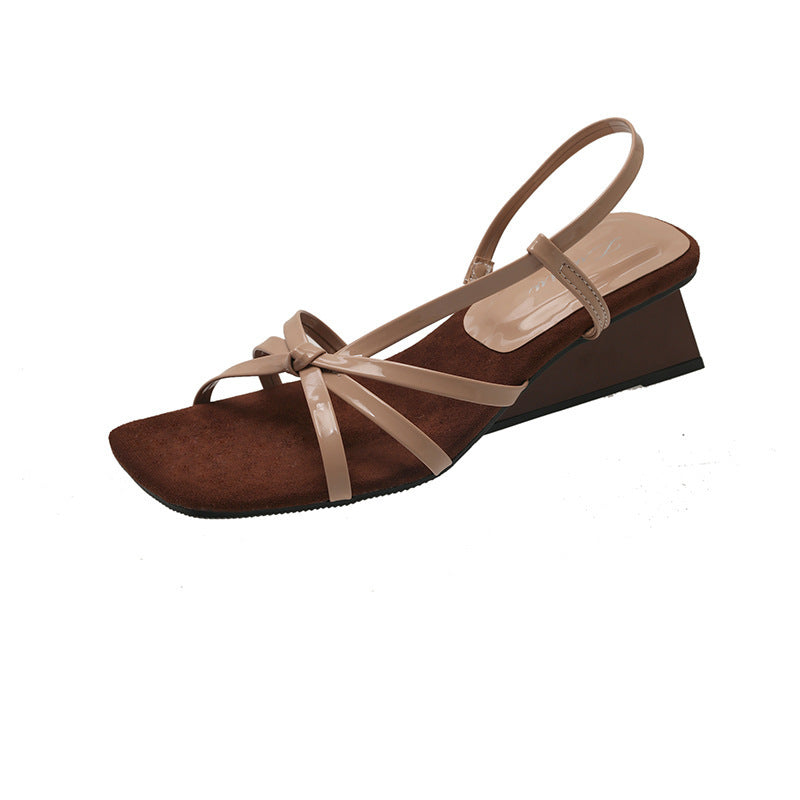 Elegante Damen Slingback Keilsandalen mit offener Zehe von berg-feldt