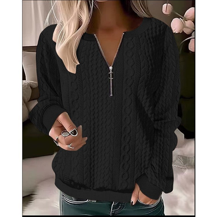 Pull en maille zippé Berg-Feldt pour femme