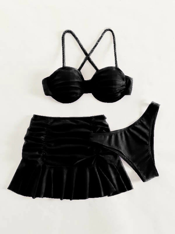 Maillot de bain bandeau à volants pour femme de Rüschenschwimmen berg-feldt