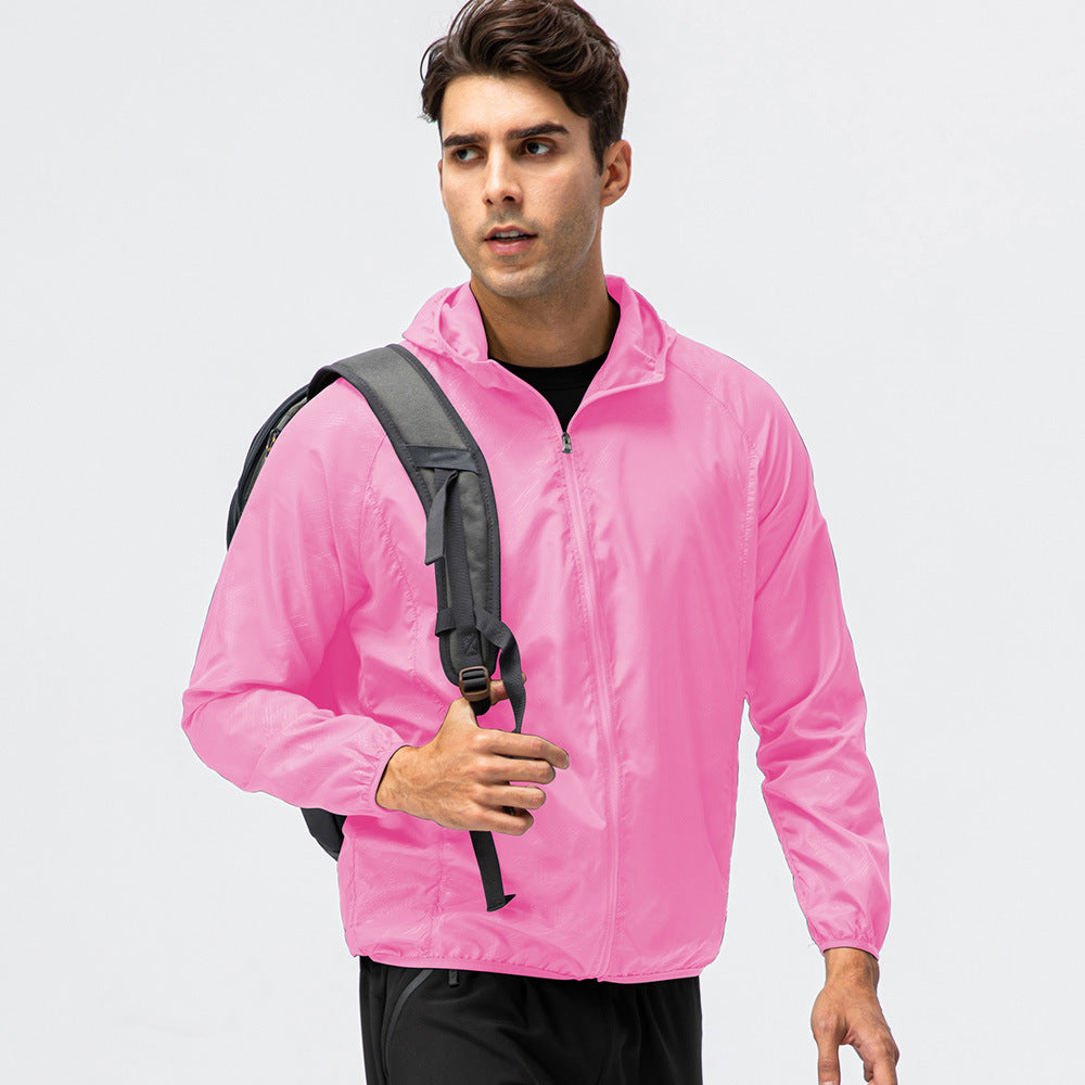 Leichte Herren Laufjacke, atmungsaktiv und mit Reflektoren von berg-feldt