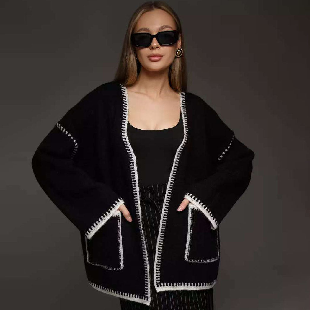 Dames Cardigan en tricot confortable avec poches pratiques et ceinture Berg-Feldt