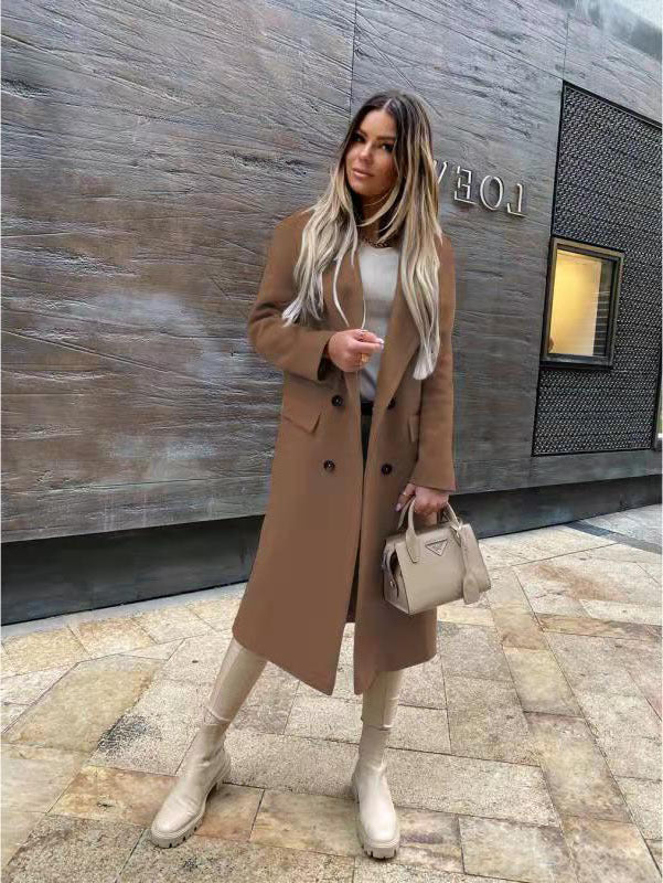 Manteau en laine élégant et intemporel pour femme avec double boutonnage Berg-Feldt
