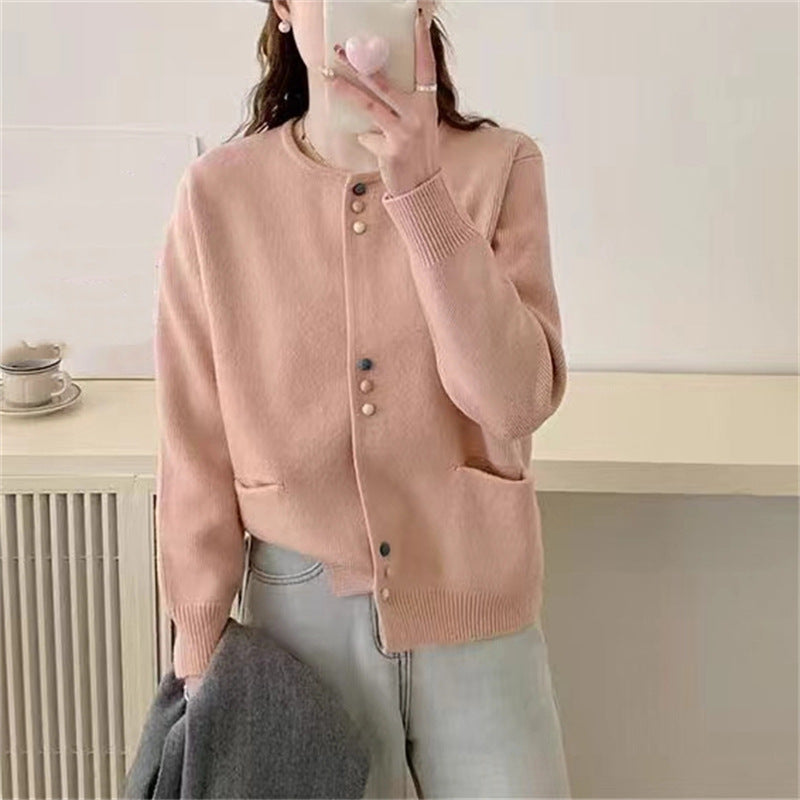 Cardigan douillet pour femme avec boutons colorés et poches pratiques Berg-Feldt